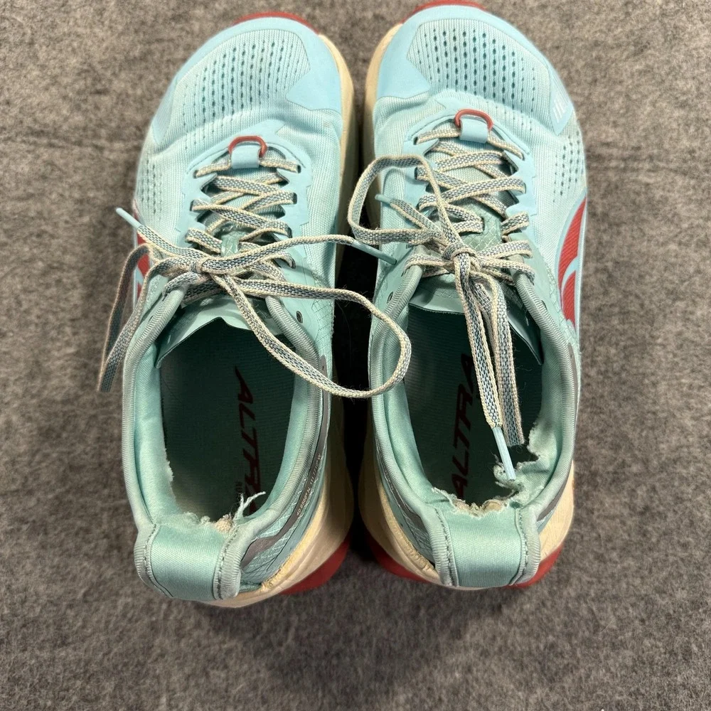 Altra Olympus 5 Shoes Womens Size 9.5 Blue Mesh Trail Running Zero‎ Drop Vibram